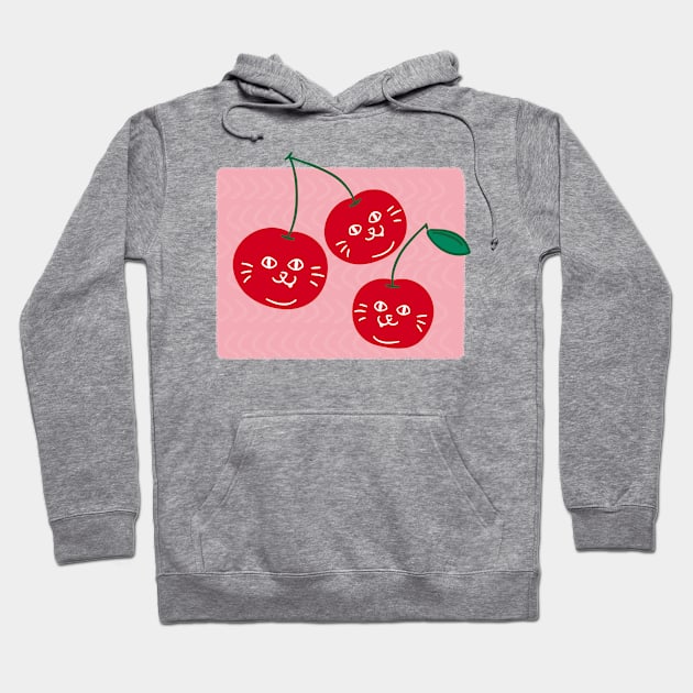 Meow Meow Cherry Cat Hoodie by Attapet Original